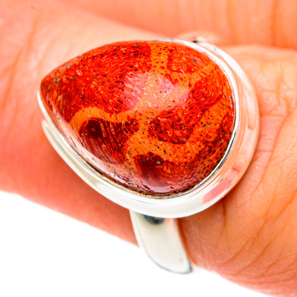 Sponge Coral Rings handcrafted by Ana Silver Co - RING83912