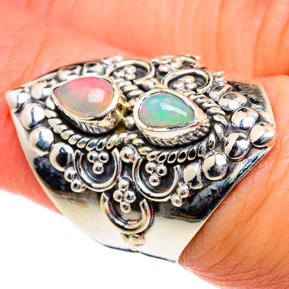 Ethiopian Opal Rings handcrafted by Ana Silver Co - RING83928
