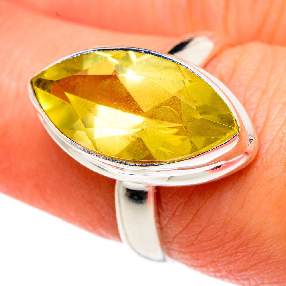 Lemon Quartz Rings handcrafted by Ana Silver Co - RING83930