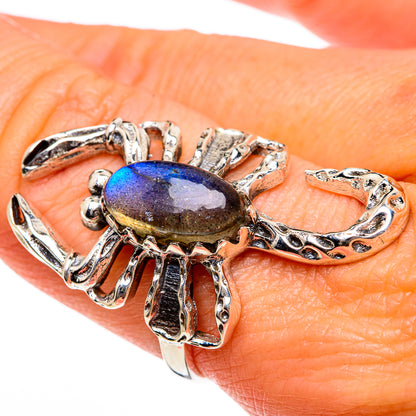 Labradorite Rings handcrafted by Ana Silver Co - RING83933