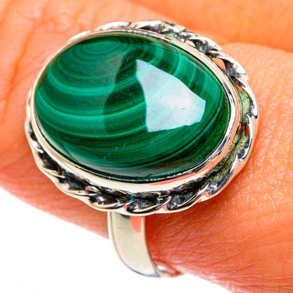 Malachite Rings handcrafted by Ana Silver Co - RING83941