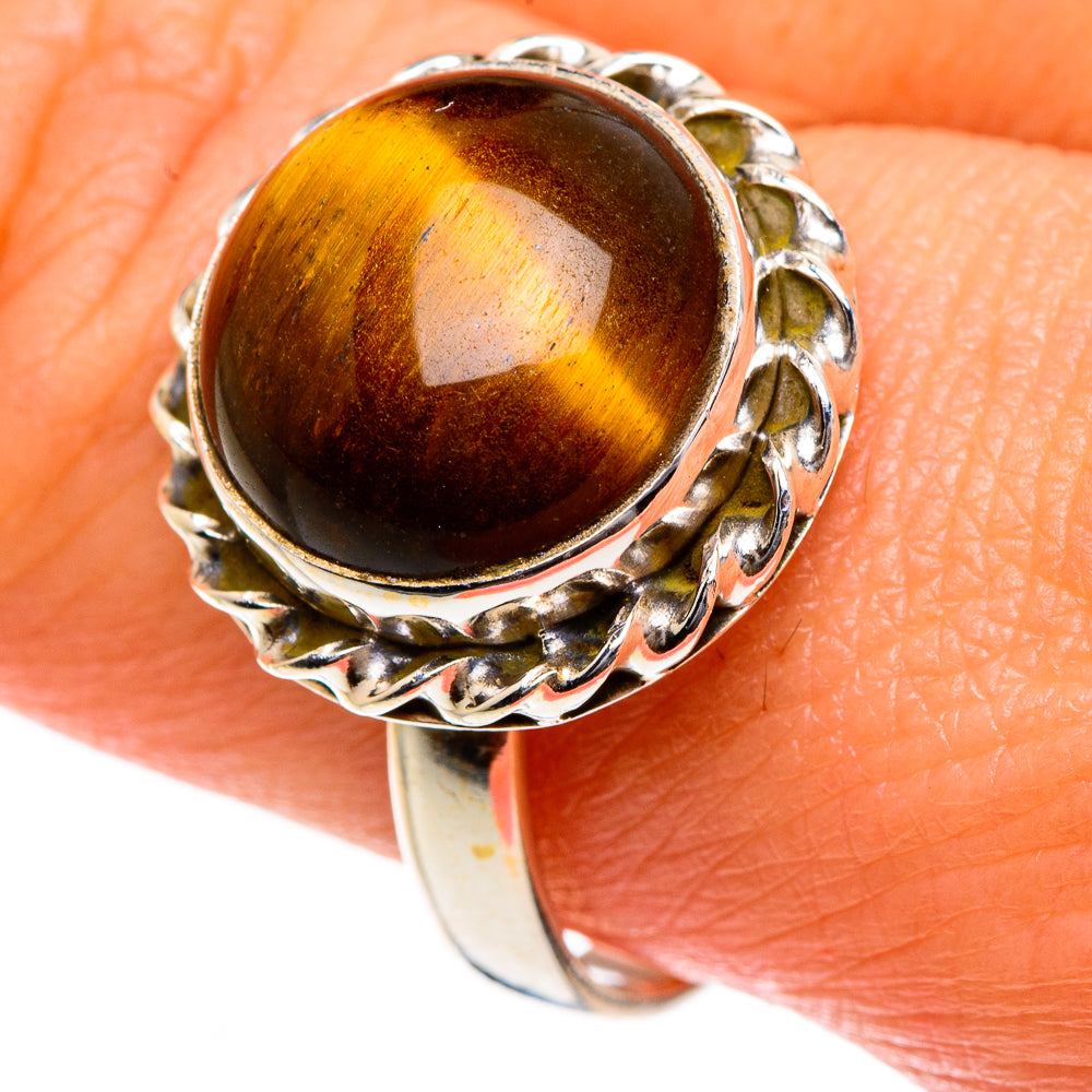 Tiger Eye Rings handcrafted by Ana Silver Co - RING83942