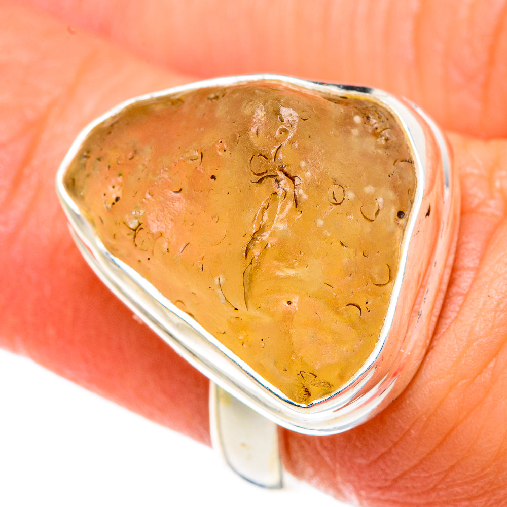 Libyan Glass Rings handcrafted by Ana Silver Co - RING83947