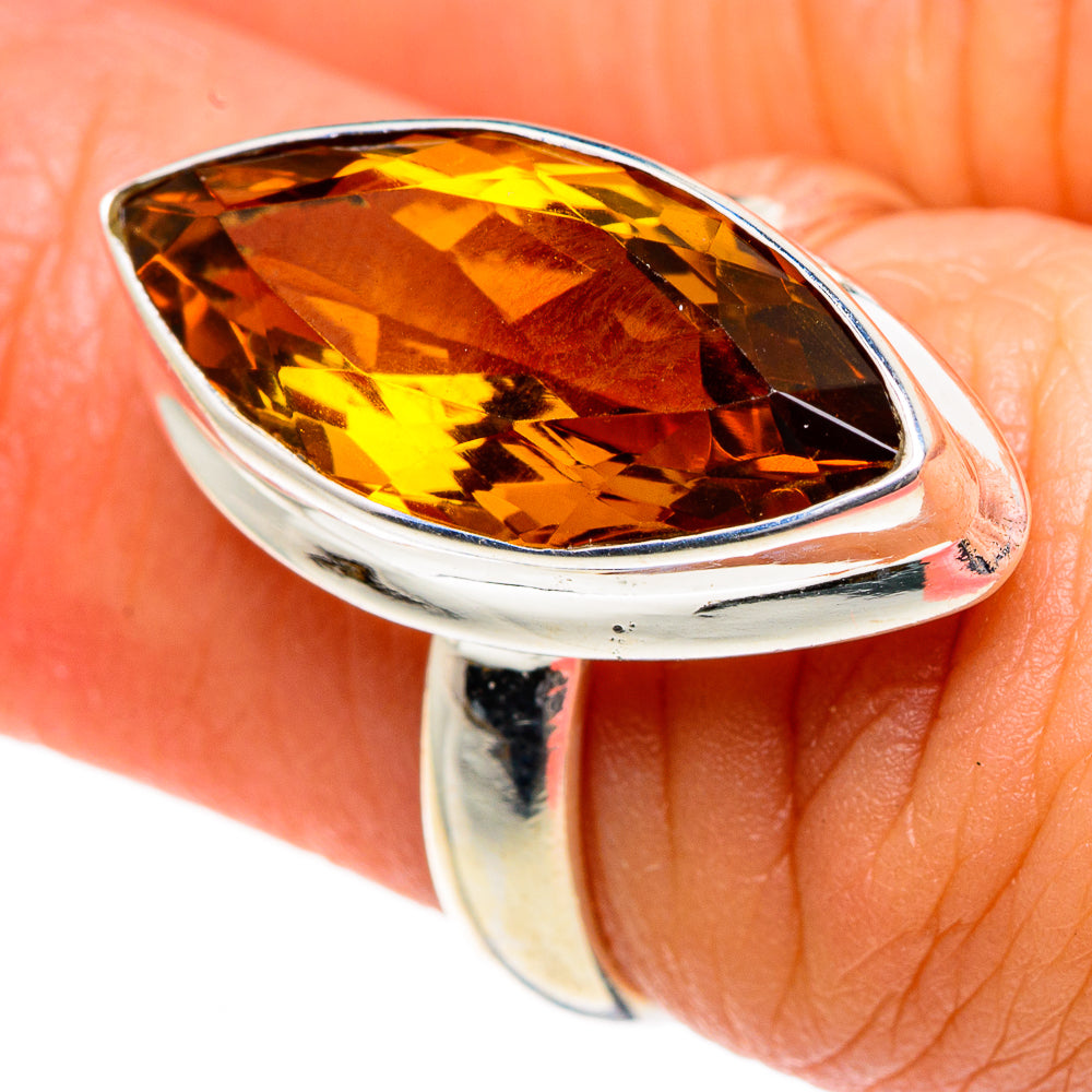 Mandarin Citrine Rings handcrafted by Ana Silver Co - RING83948