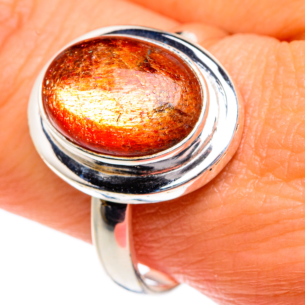 Sunstone Rings handcrafted by Ana Silver Co - RING83949