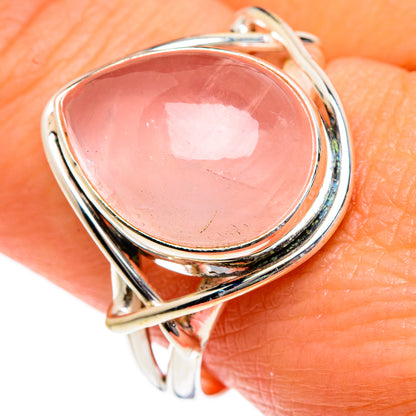 Rose Quartz Rings handcrafted by Ana Silver Co - RING83951