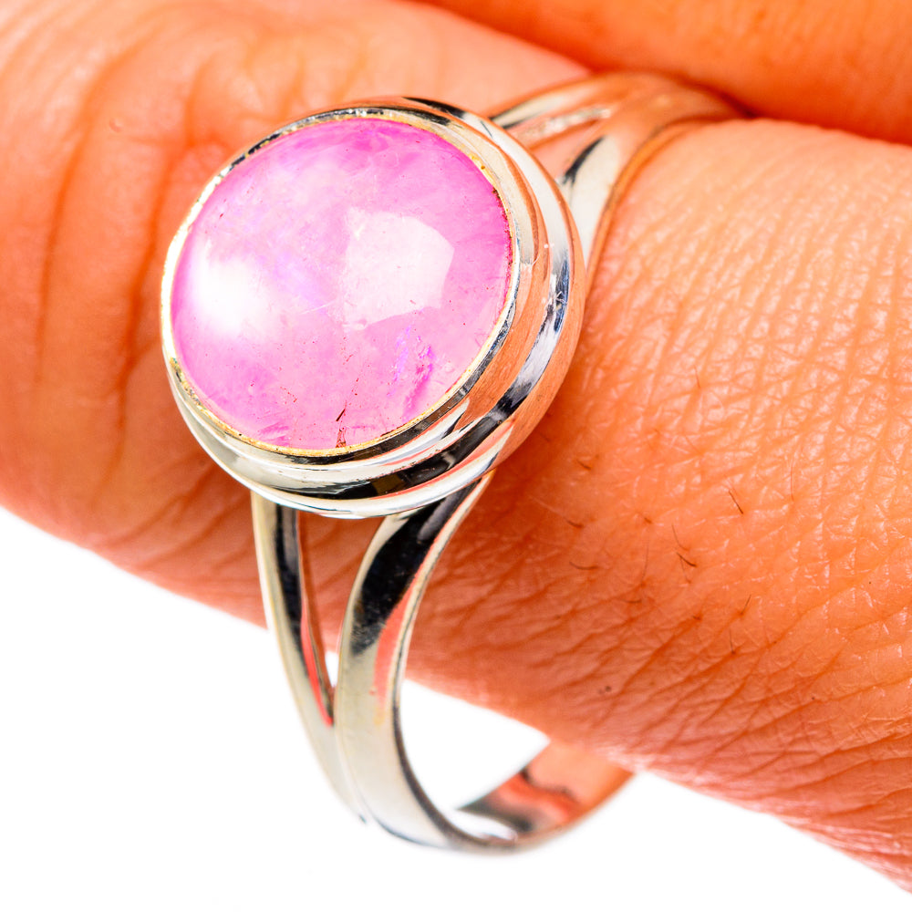 Pink Moonstone Rings handcrafted by Ana Silver Co - RING83955