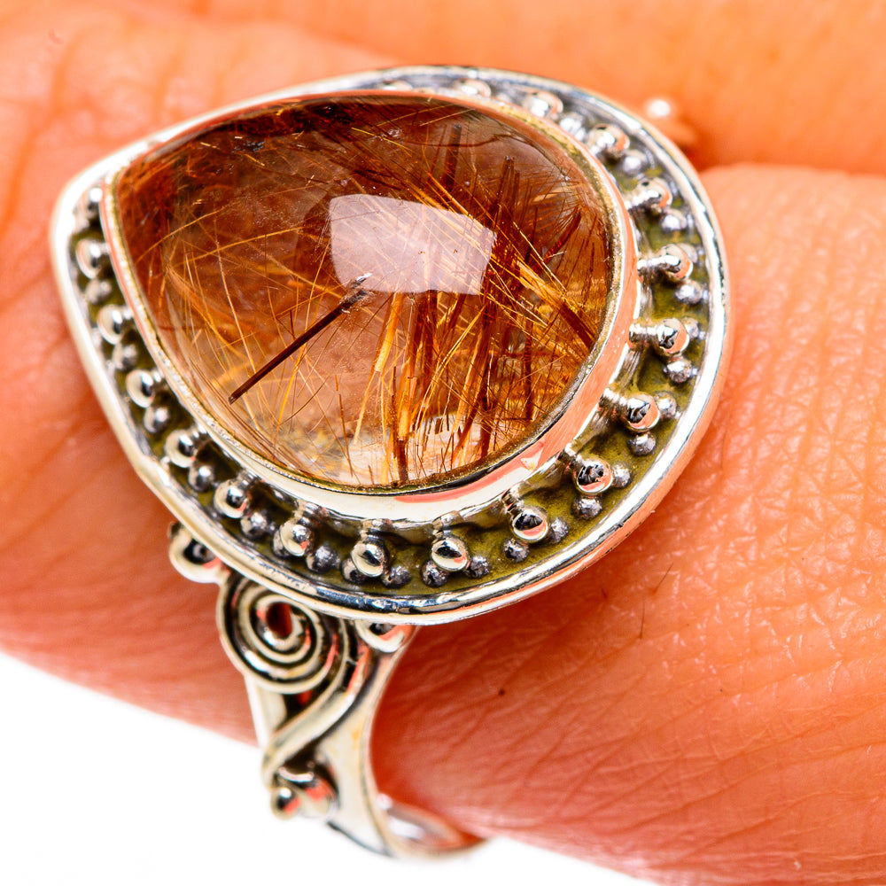 Rutilated Quartz Rings handcrafted by Ana Silver Co - RING83958