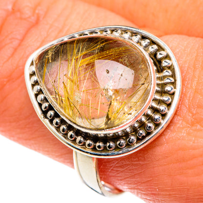 Rutilated Quartz Rings handcrafted by Ana Silver Co - RING83959