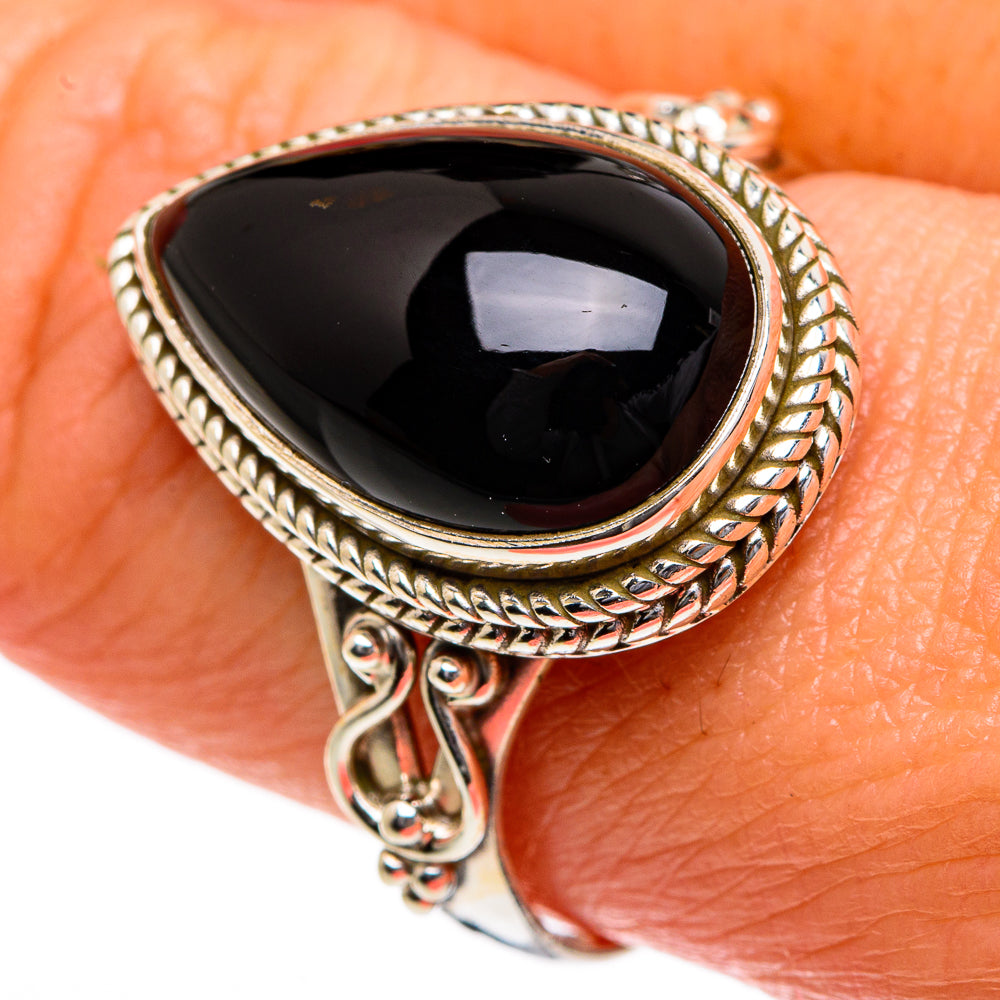 Black Onyx Rings handcrafted by Ana Silver Co - RING83961