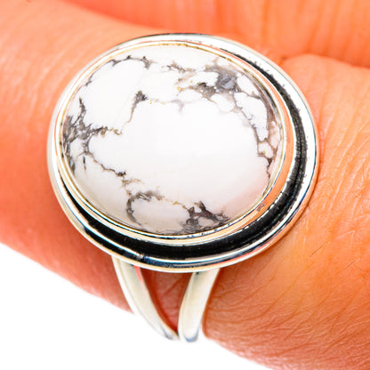 Howlite Rings handcrafted by Ana Silver Co - RING83964