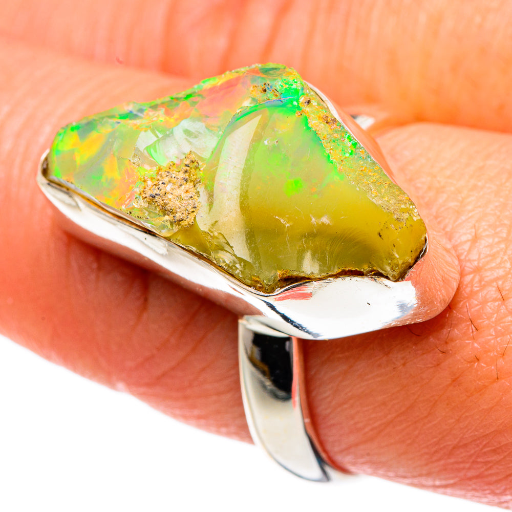 Ethiopian Opal Rings handcrafted by Ana Silver Co - RING83967