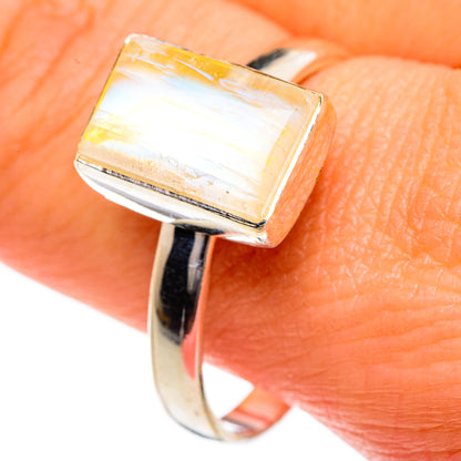 Yellow Moonstone Rings handcrafted by Ana Silver Co - RING83969