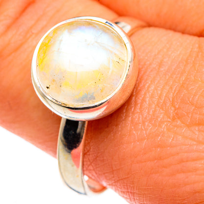 Yellow Moonstone Rings handcrafted by Ana Silver Co - RING83971