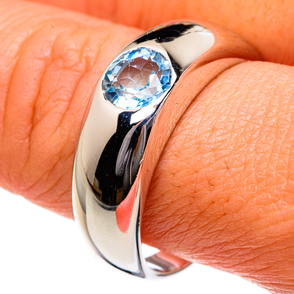 Blue Topaz Rings handcrafted by Ana Silver Co - RING83976
