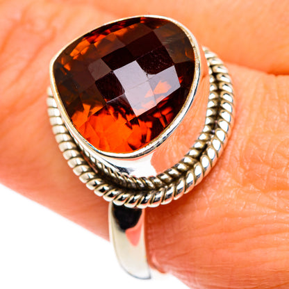 Mandarin Citrine Rings handcrafted by Ana Silver Co - RING83982