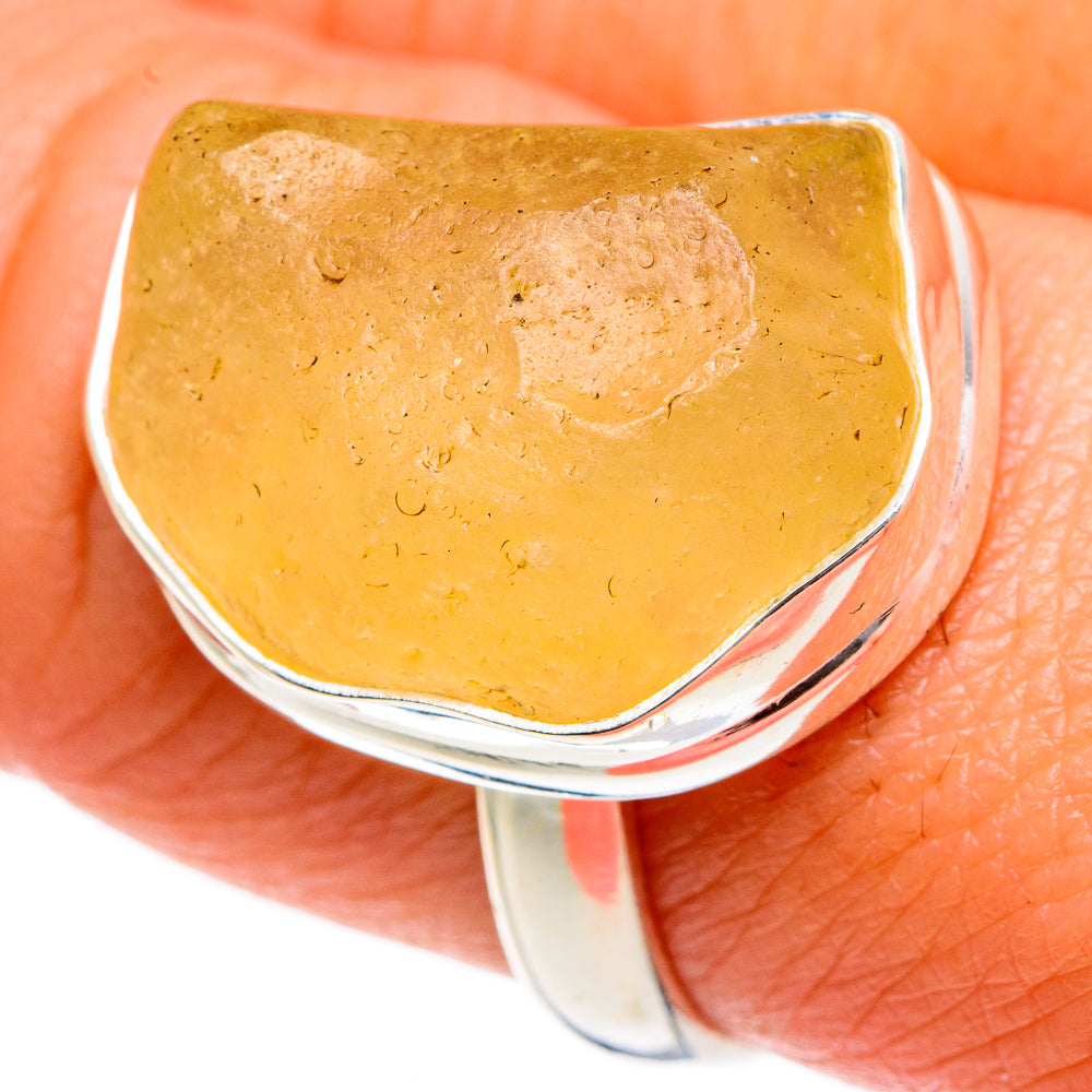 Libyan Glass Rings handcrafted by Ana Silver Co - RING83988