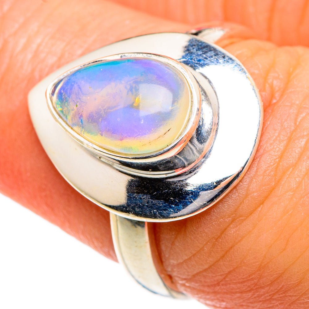 Ethiopian Opal Rings handcrafted by Ana Silver Co - RING84005