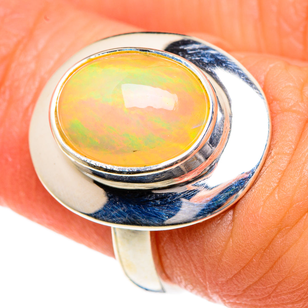 Ethiopian Opal Rings handcrafted by Ana Silver Co - RING84006