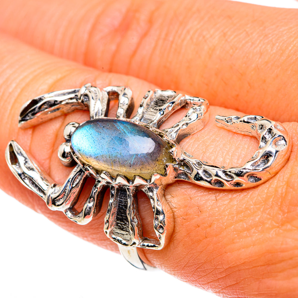 Labradorite Rings handcrafted by Ana Silver Co - RING84016