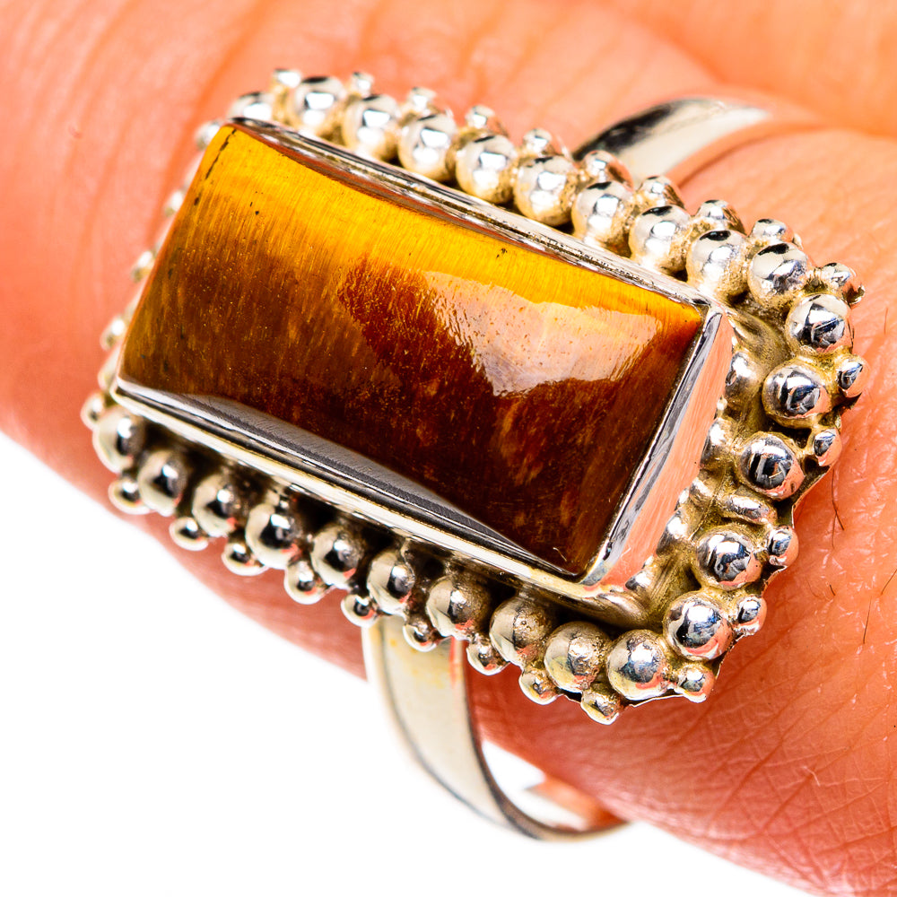 Tiger Eye Rings handcrafted by Ana Silver Co - RING84021