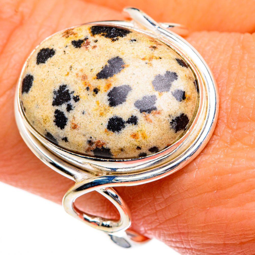 Dalmatian Jasper Rings handcrafted by Ana Silver Co - RING84022