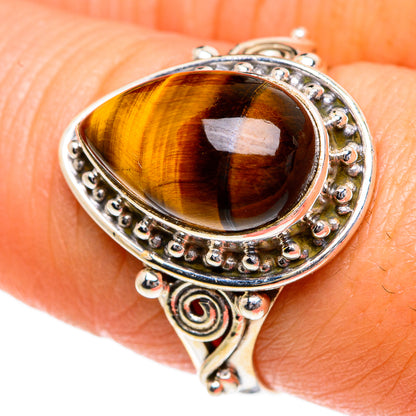 Tiger Eye Rings handcrafted by Ana Silver Co - RING84023