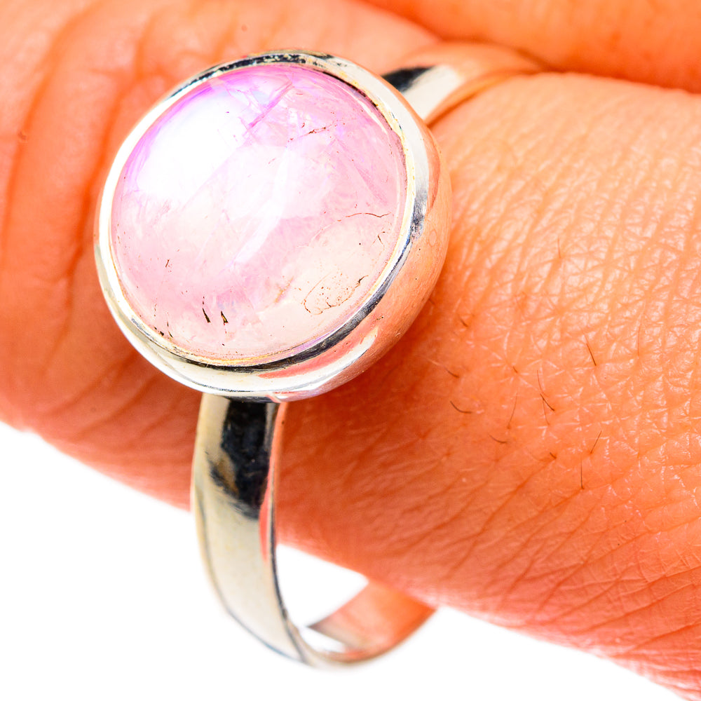 Pink Moonstone Rings handcrafted by Ana Silver Co - RING84031
