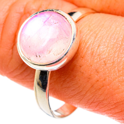 Pink Moonstone Rings handcrafted by Ana Silver Co - RING84031