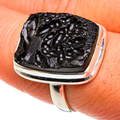 Tektite Rings handcrafted by Ana Silver Co - RING84037