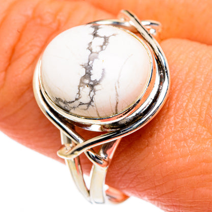 Howlite Rings handcrafted by Ana Silver Co - RING84041
