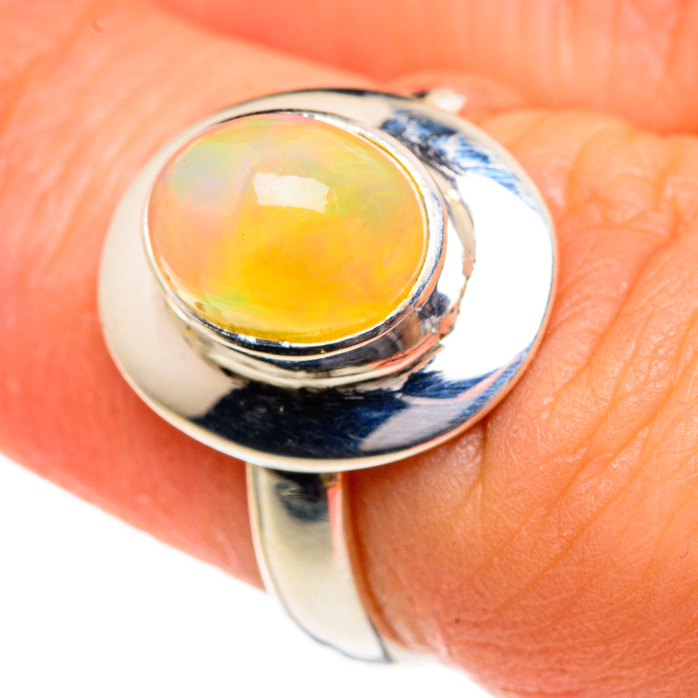 Ethiopian Opal Rings handcrafted by Ana Silver Co - RING84043