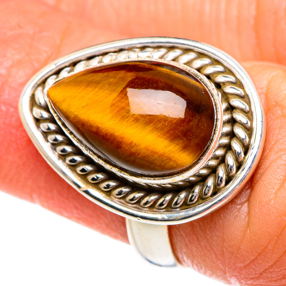 Tiger Eye Rings handcrafted by Ana Silver Co - RING84060