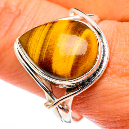 Tiger Eye Rings handcrafted by Ana Silver Co - RING84062
