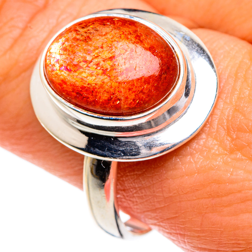 Sunstone Rings handcrafted by Ana Silver Co - RING84063