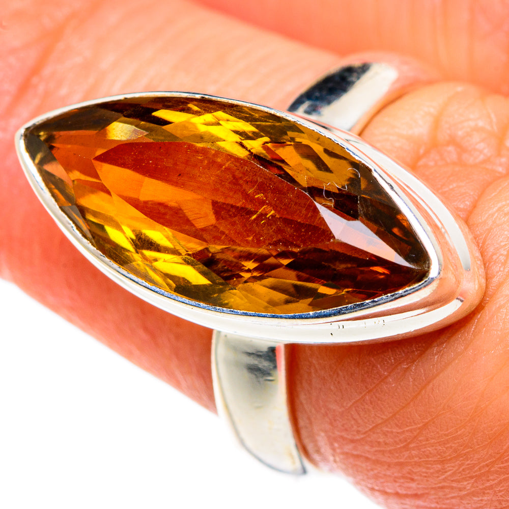 Mandarin Citrine Rings handcrafted by Ana Silver Co - RING84064