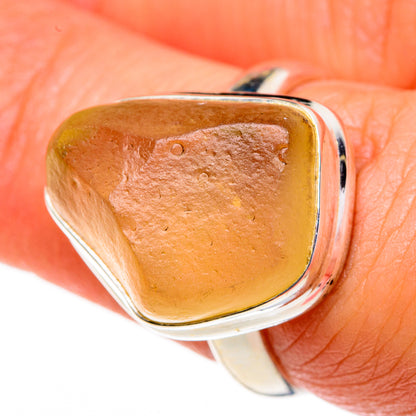 Libyan Glass Rings handcrafted by Ana Silver Co - RING84065