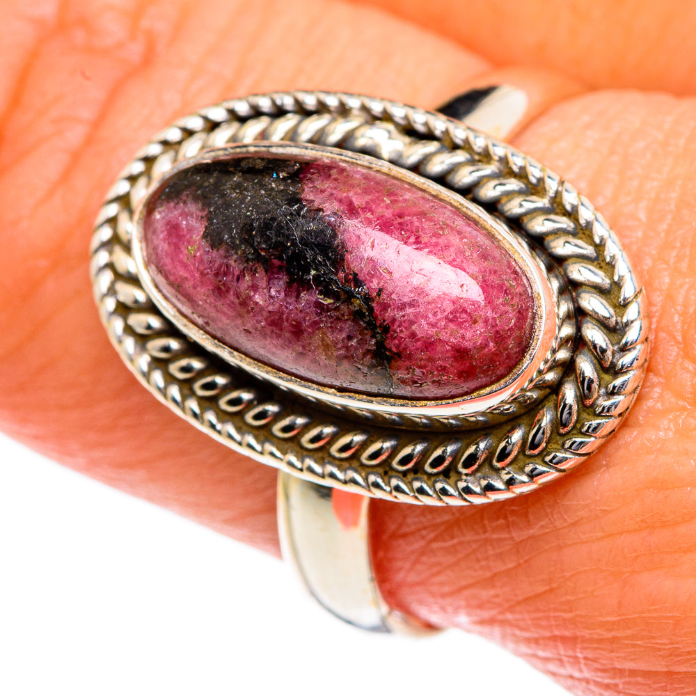 Rhodonite Rings handcrafted by Ana Silver Co - RING84068