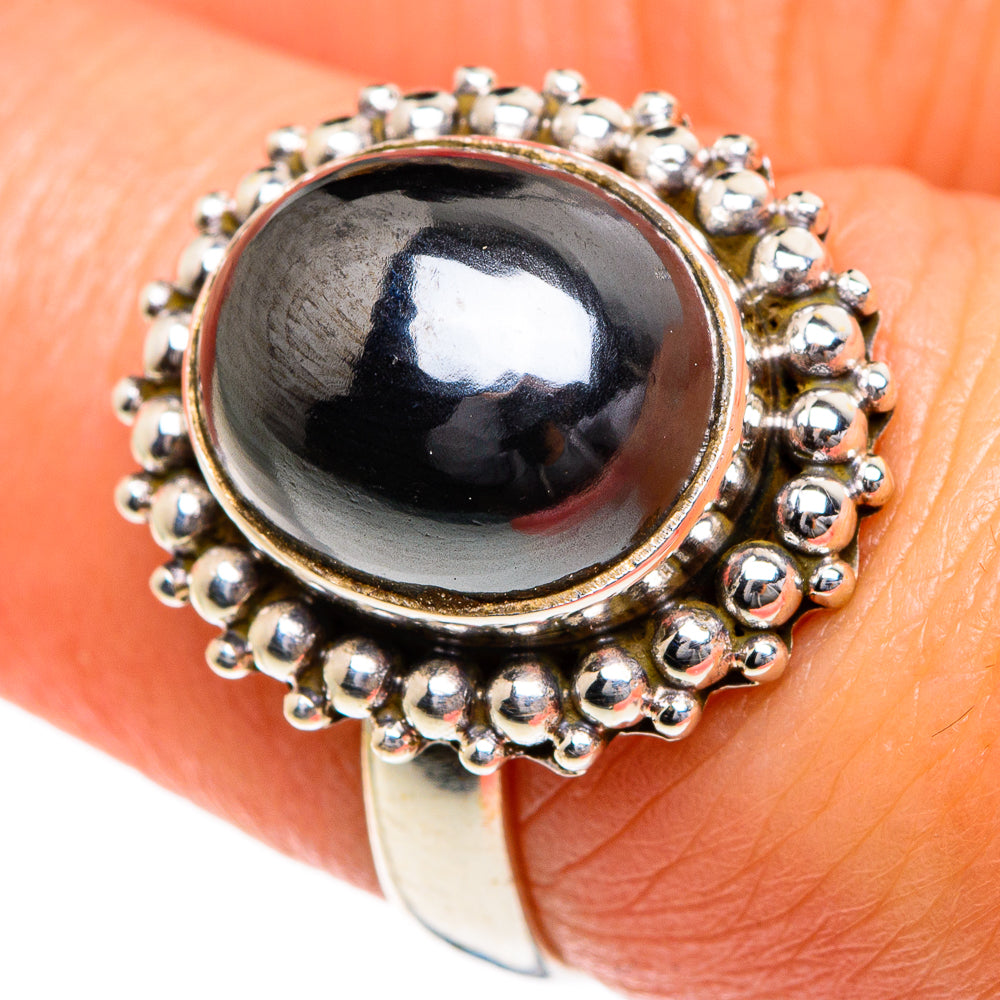 Hematite Rings handcrafted by Ana Silver Co - RING84083