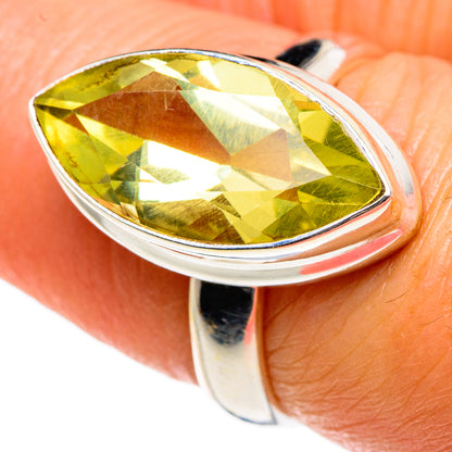 Lemon Quartz Rings handcrafted by Ana Silver Co - RING84086