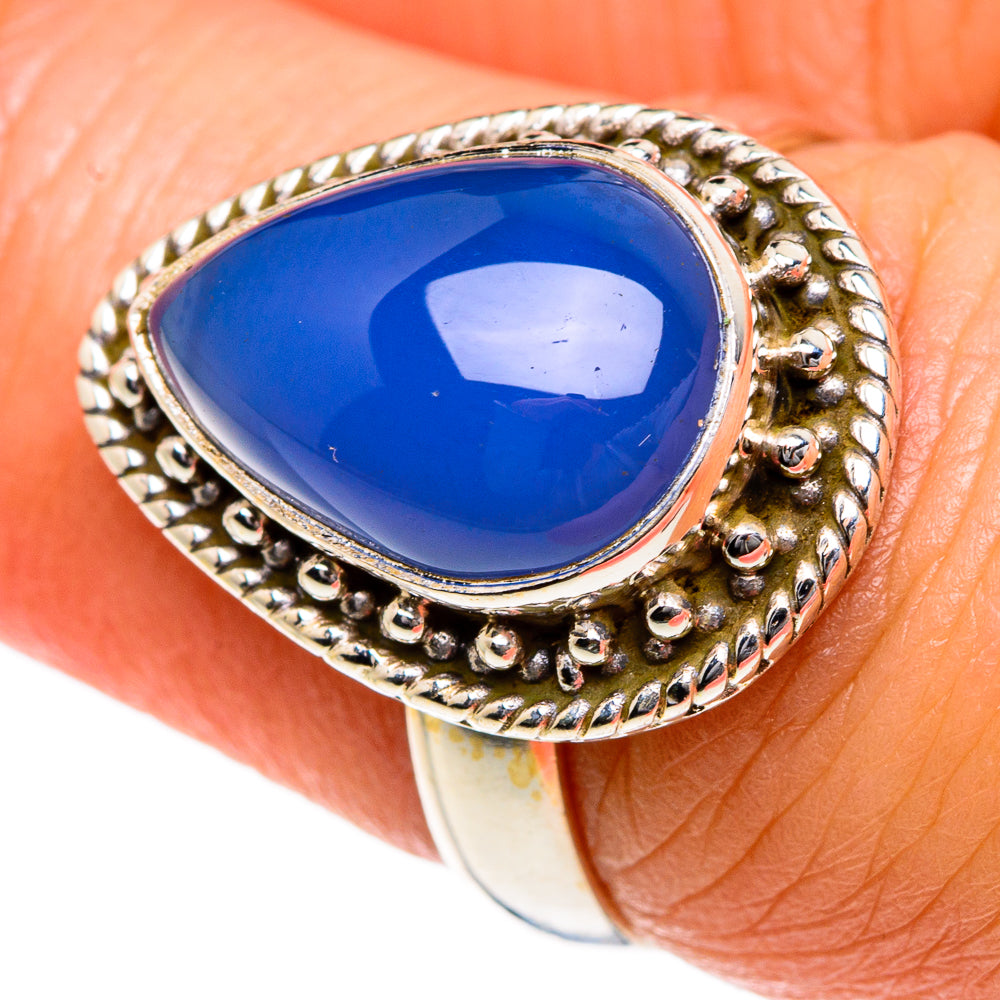 Chalcedony Rings handcrafted by Ana Silver Co - RING84094