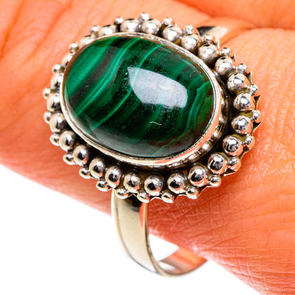 Malachite Rings handcrafted by Ana Silver Co - RING84097