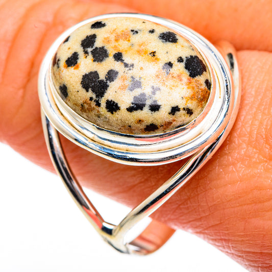 Dalmatian Jasper Rings handcrafted by Ana Silver Co - RING84101