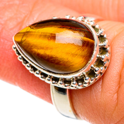 Tiger Eye Rings handcrafted by Ana Silver Co - RING84102
