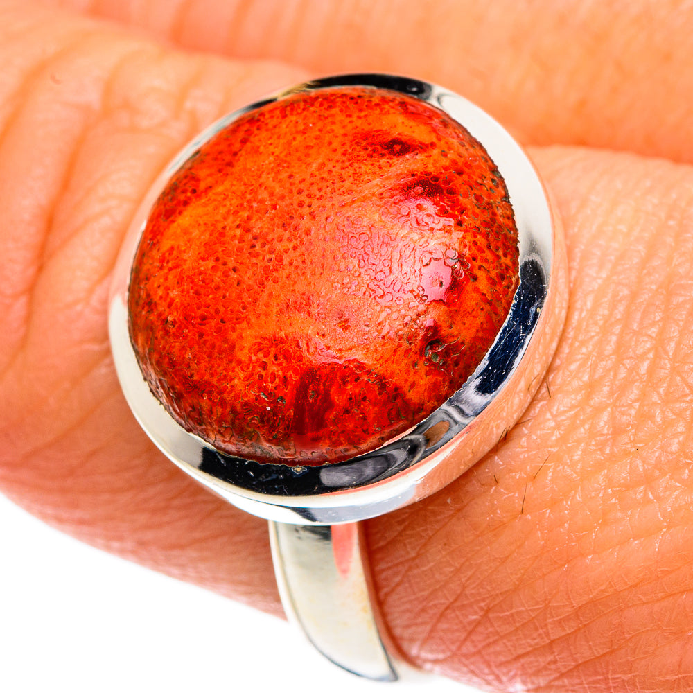 Sponge Coral Rings handcrafted by Ana Silver Co - RING84104