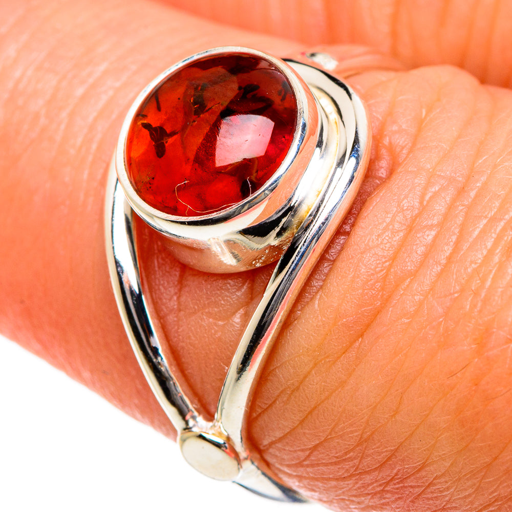 Baltic Amber Rings handcrafted by Ana Silver Co - RING84106