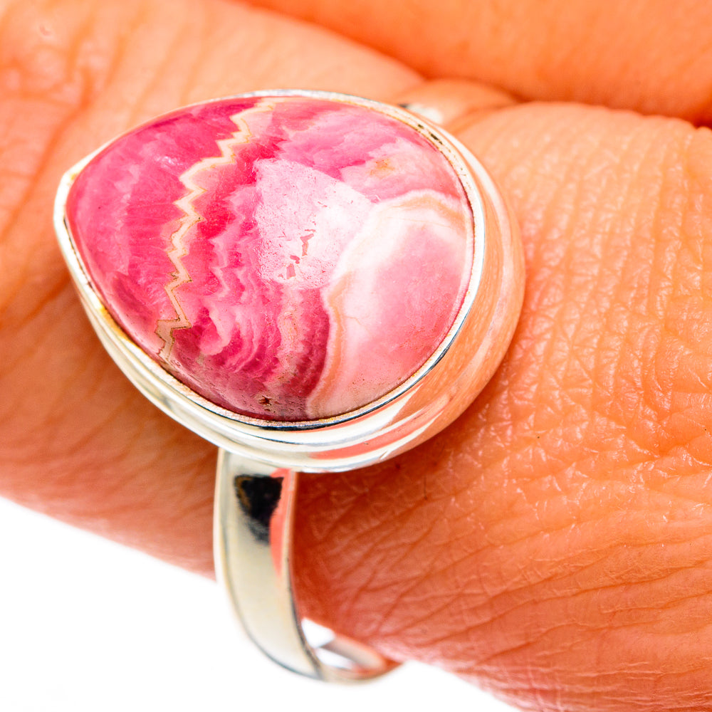 Rhodochrosite Rings handcrafted by Ana Silver Co - RING84109