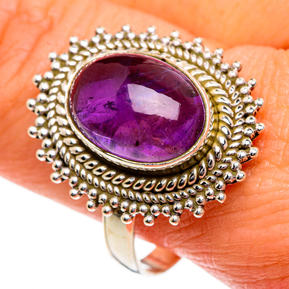 Amethyst Rings handcrafted by Ana Silver Co - RING84113