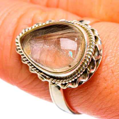 Rutilated Quartz Rings handcrafted by Ana Silver Co - RING84114