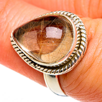 Rutilated Quartz Rings handcrafted by Ana Silver Co - RING84115